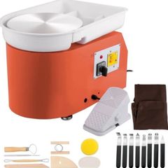 Electric Pottery Wheel 350W Adjustable 0-300 RPM Ceramic Forming Machine