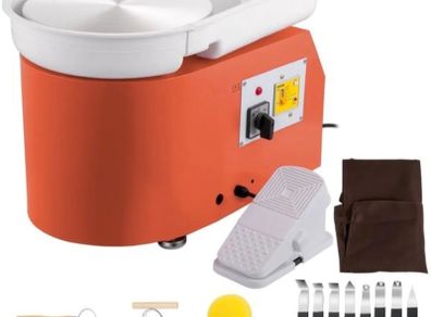 Electric Pottery Wheel 350W Adjustable 0-300 RPM Ceramic Forming Machine