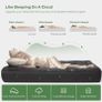 Mattress Topper Double Bed, Soft Quilted Pad for Back Pain Relief, Thick Mattress Topper with Deep Elasticated Pocket (Grey) Image 4