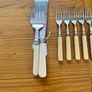 Antique 1901 Silver Collared Fish Set Image 2