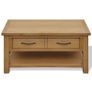 Coffee Table 88x53x45 cm Solid Oak Wood Image 3