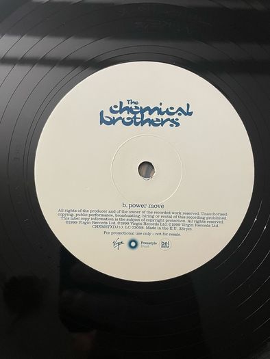 The Chemical Brothers - Out Of Control / Power Move - 12" Promo Single - 1999 - CHEMSTXDJ10