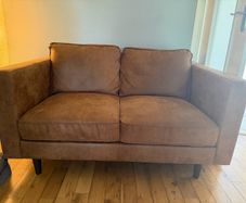 Matching Faux-Leather 2-Seater & 3-Seater Sofa Set (Puppy Nibbles / Moving Sale)