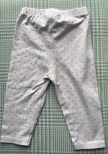 The Little White Company light pink polka dot leggings Sz 9-12 mths EUC