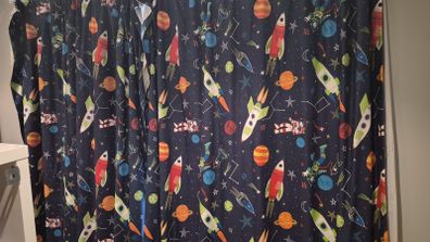 boys curtains plus single duvet cover to match