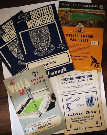 1960s Football Programmes