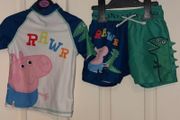 George Pig two piece swimwear set 18-24 months