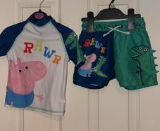 George Pig two piece swimwear set 18-24 months
