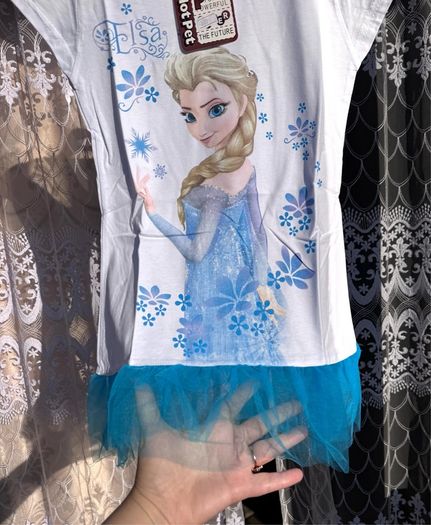 Disney Frozen Elsa Tutu Tunic T-Shirt | New with Tags | Up to 140 cm