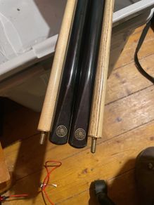 Pair of Cannon Snooker Cues