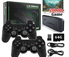 20000+ 4K HDMI TV Video Game Stick Retro Gaming Console w 2 Wireless Controllers