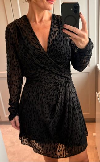 IRO Layana Wrap-Effect Silk-Chiffon Mini Dress. Brand new with tags. RRP 595.
