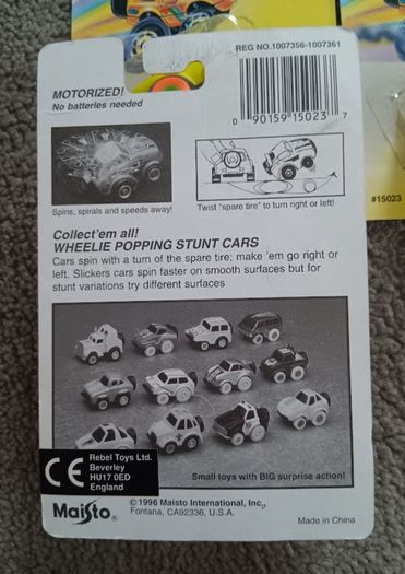 Vintage 1994 Slickers Motorized cars all new
