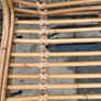 Set of 4 rattan/ bamboo bar stools with metal legs Image 5