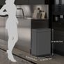 Sensor Bin Touchless Kitchen Bin 50L Automatic Motion Sensor Trash Can Stainless Steel Smart Trash Bins with Lid Rectangular Touchless Garbage Bin for Kitchen Bedroom Home Office Image 3