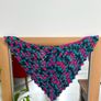 Crochet bamboo yarn shawlette Image 4