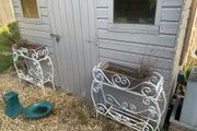 Selection of 4 metal planters