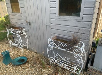 Selection of 4 metal planters