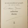 An Unconsidered People: The Irish In London by Catherine Dunne (signed) Image 2