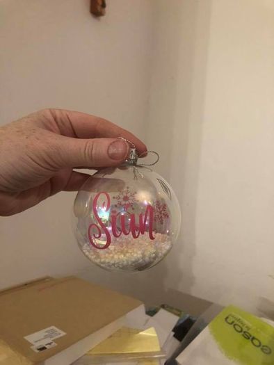 Personalised Glass Christmas Baubles