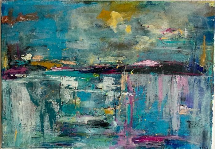 Original Painting Irish Abstract seascape Original Art contemporary Irish art