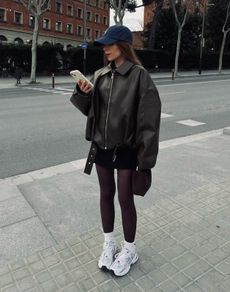 leather bomber