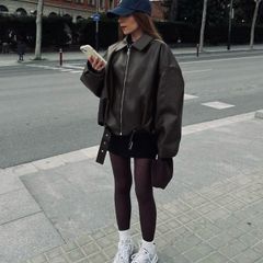 leather bomber