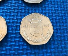 Millenium 50p coin x10