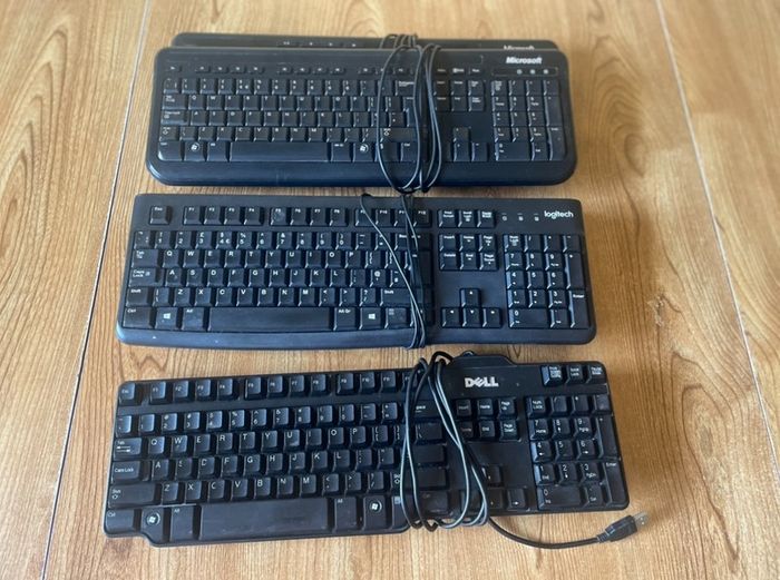 Microsoft Logitech Dell USB Keyboards