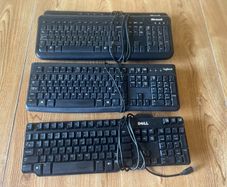 Microsoft Logitech Dell USB Keyboards