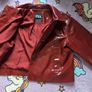 6-7years, Zara Red Faux Patent Leather Jacket Image 4