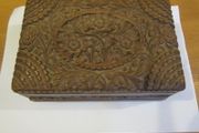 Vintage hand carved puzzle box