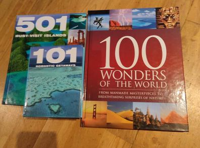 Title: Travel & Wonders Book Bundle 100 Wonders of the World, 501 Islands, 101 Getaways