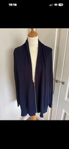 Oversize navy cardigan Zara knit suit 12-16
