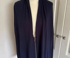 Oversize navy cardigan Zara knit suit 12-16