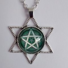 Wiccan Occult Pentagram Pendant