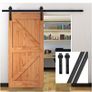 4 ft / 122 cm Sliding Door Kit Sliding Door Fitting Set Hanging Rail Sliding Door System Hardware Kit for Interior Doors Image 8
