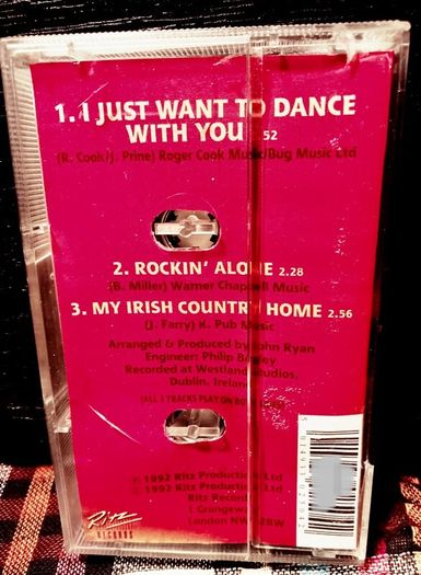 1992. Daniel O' Donnell. I Just Want To Dance With You. Cassette Tape Single.