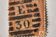 Rare Queen Victoria 4d Stamp Used Abroad E30 Jamaica, Lacovia, Postmark E30.