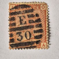 Rare Queen Victoria 4d Stamp Used Abroad E30 Jamaica, Lacovia, Postmark E30.