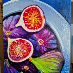Figs | oil painting on canvas panel