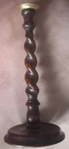 Antique barleytwist candlesticks.
