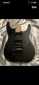 Jackson dinky Made in Japan 98 Solid Black Guitar Body.Factory original paint finish. Floyd tremolo ready perfect condition electric guitar parts accessories