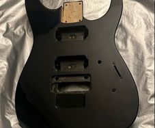Jackson dinky Made in Japan 98 Solid Black Guitar Body.Factory original paint finish. Floyd tremolo ready perfect condition electric guitar parts accessories