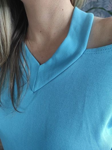 open shoulder blouse