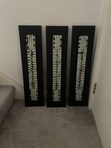 Three pictures approx 90 CM L x 20CM W