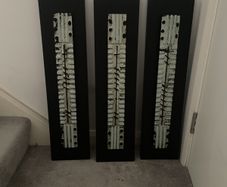 Three pictures approx 90 CM L x 20CM W