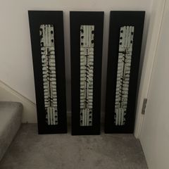 Three pictures approx 90 CM L x 20CM W