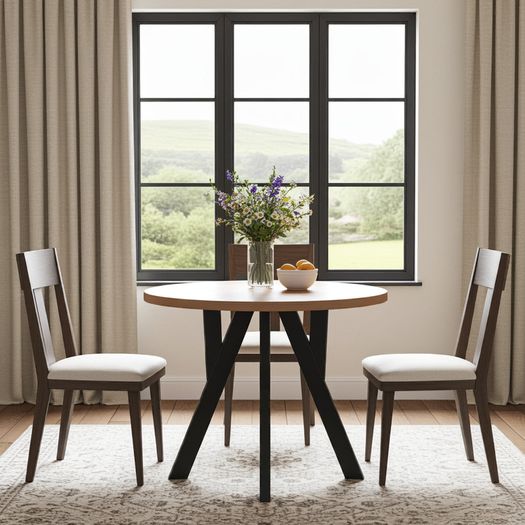 Modern Oak Extendable Dining Table 100cm to 180cm Veener or Laminated