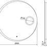 LED Bathroom Mirror 80cm Makeup Fog Free Image 3